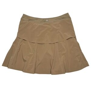 Athleta Women 8 Wherever Tennis Skort Pleated Tan Hiking 219056 Athletic A Line